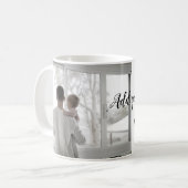 父の日息子の父パパ追加フォト文字パパgif コーヒーマグカップ (正面左)