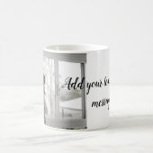 父の日息子の父パパ追加フォト文字パパgif コーヒーマグカップ (中央)