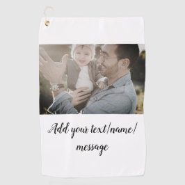 父の日息子の父パパ追加フォト文字パパgif ゴルフタオル