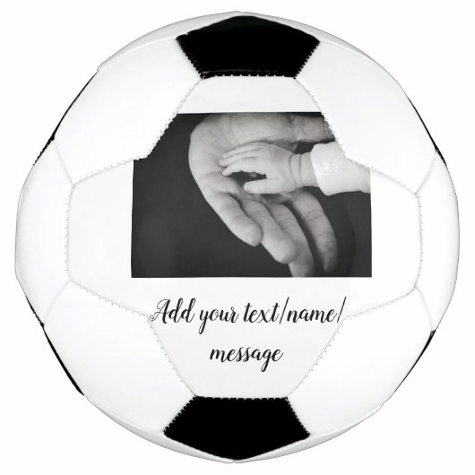 父の日息子の父パパ追加フォト文字パパgif サッカーボール (正面)