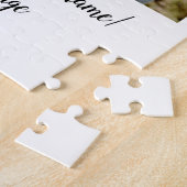 父の日息子の父パパ追加フォト文字パパgif ジグソーパズル (側面)