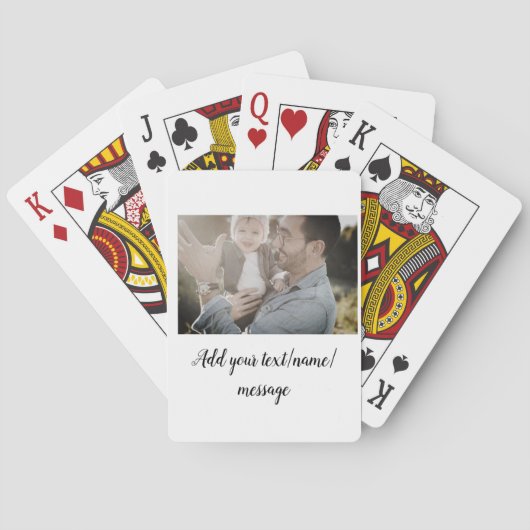 父の日息子の父パパ追加フォト文字パパgif トランプ (裏面)