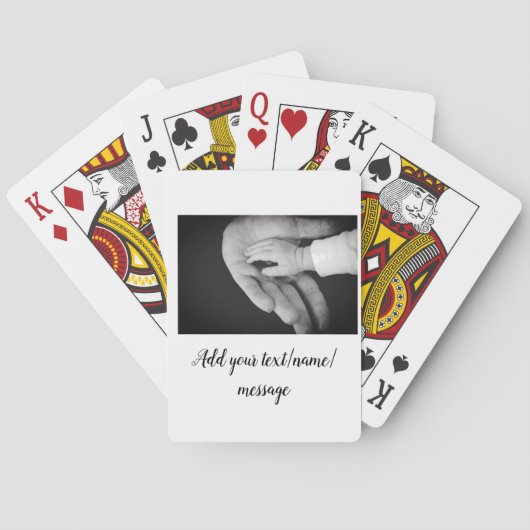 父の日息子の父パパ追加フォト文字パパgif トランプ (裏面)