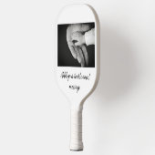 父の日息子の父パパ追加フォト文字パパgif ピックルボールラケット (左)