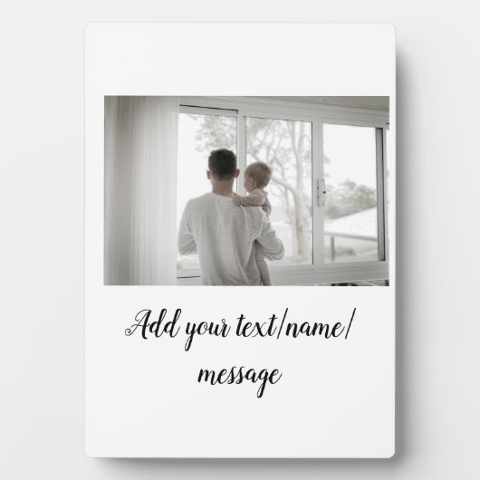 父の日息子の父パパ追加フォト文字パパgif フォトプラーク (正面)