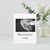 父の日息子の父パパ追加フォト文字パパgif ポストカード (スタンド正面)