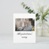 父の日息子の父パパ追加フォト文字パパgif ポストカード (スタンド正面)