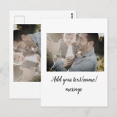 父の日息子の父パパ追加フォト文字パパgif ポストカード (正面/裏面)