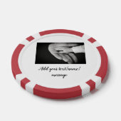 父の日息子の父パパ追加フォト文字パパgif ポーカーチップ (シングル)