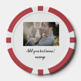 父の日息子の父パパ追加フォト文字パパgif ポーカーチップ