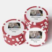 父の日息子の父パパ追加フォト文字パパgif ポーカーチップ (積み重ね)