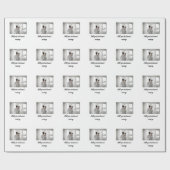 父の日息子の父パパ追加フォト文字パパgif ラッピングペーパー (フラット)