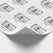 父の日息子の父パパ追加フォト文字パパgif ラッピングペーパー (角)