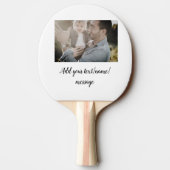 父の日息子の父パパ追加フォト文字パパgif 卓球ラケット (裏面)