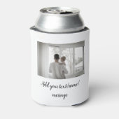 父の日息子の父パパ追加フォト文字パパgif 缶クーラー (缶裏面)