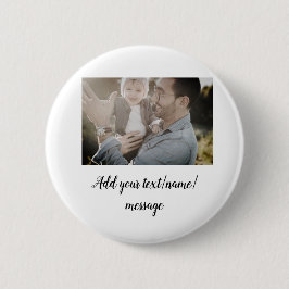 父の日息子の父パパ追加フォト文字パパgif 缶バッジ