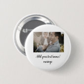 父の日息子の父パパ追加フォト文字パパgif 缶バッジ (正面&裏面)