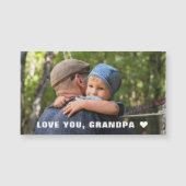 父の日愛おじいちゃんフォトマグネットカード (正面)