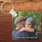 父の日愛おじいちゃん写真 キーホルダー (正面)