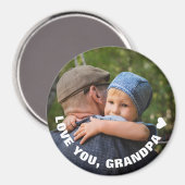 父の日愛おじいちゃん写真 マグネット (正面/裏面)