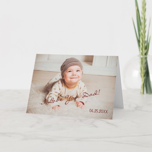 父の日愛するパパカスタムテンプレート カード (正面)