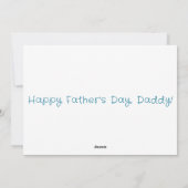 父の日愛Uパパ妊娠の発表 シーズンカード (裏面)