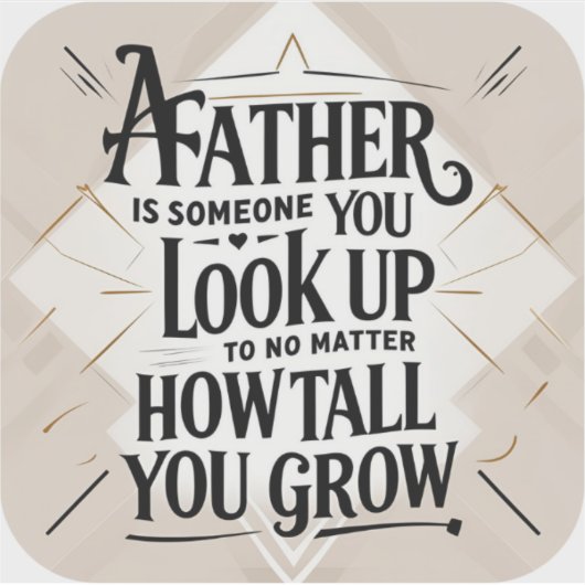 父の日感動的 シール (正面)