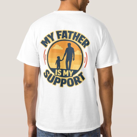 父の日感謝 Tシャツ (裏面)