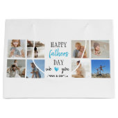 父の日抱き枕 | 写真パーソナライズされた ラージペーパーバッグ (正面)