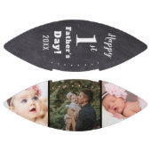 父の日新父の3枚の写真の黒板 アメリカンフットボール (パネル)