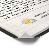 父の日新聞(カスタマイズ可能) ポスター (角)