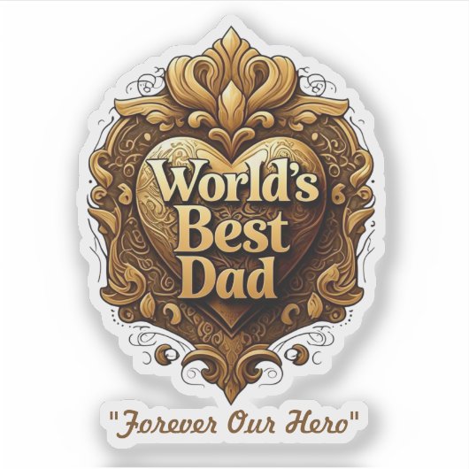 『父の日星』 シール (正面)