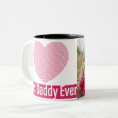 父の日最高のよ。 ツートーンマグカップ (正面左)