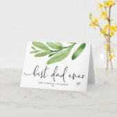 父の日最高のパパが娘から贈り物を カード (黄色い花)