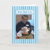 父の日最高のパパエバー写真 カード (正面)