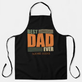 父の日最高のパパパーソナライズされたギフトアイディア エプロン (正面)