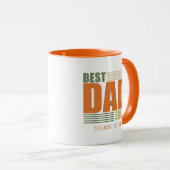 父の日最高のパパパーソナライズされたギフトアイディア マグカップ (正面右)