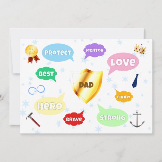 父の日最高のパパワードクラウドキングクラウンラブ (正面)