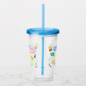 父の日最高のパパワードクラウドキングクラウンラブ アクリルタンブラー (右)