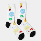 父の日最高のパパワードクラウドキングクラウンラブ ソックス (右)