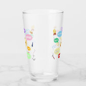 父の日最高のパパワードクラウドキングクラウンラブ タンブラーグラス (右)