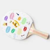 父の日最高のパパワードクラウドキングクラウンラブ 卓球ラケット (横)