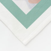 父の日最高のパパEver Family Photo Collage フリースブランケット (角)