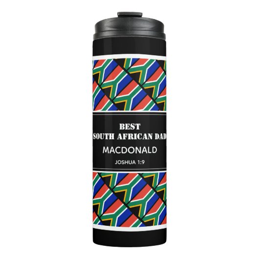 父の日最高の南アフリカパパパーソナライズされた タンブラー (正面)