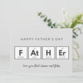 父の日札のクールおもしろい サンキューカード (スタンド正面)