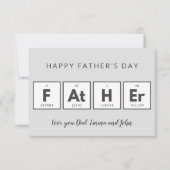 父の日札のクールおもしろい ノートカード (正面)