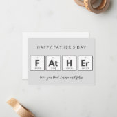 父の日札のクールおもしろい ノートカード (正面/裏面インサイチュ)