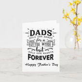 父の日札 – パパが手を握る カード (黄色い花)