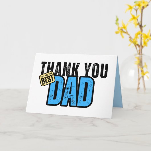 父の日札、パパ感謝ありがとう カード (黄色い花)