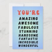 父の日札 招待状 (裏面)